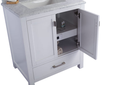 Wilson 313ANG-W-MW  White Bath Vanity Matte White 24"/30"/36"/42"/48"