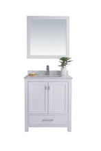 Load image into Gallery viewer, Wilson White Bath Vanity White Carrara 313ANG-30W-WC 30&quot;