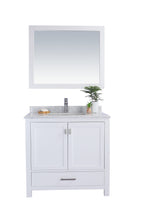 Load image into Gallery viewer, Wilson White Bath Vanity White Carrara 313ANG-36W-WC 36&quot;