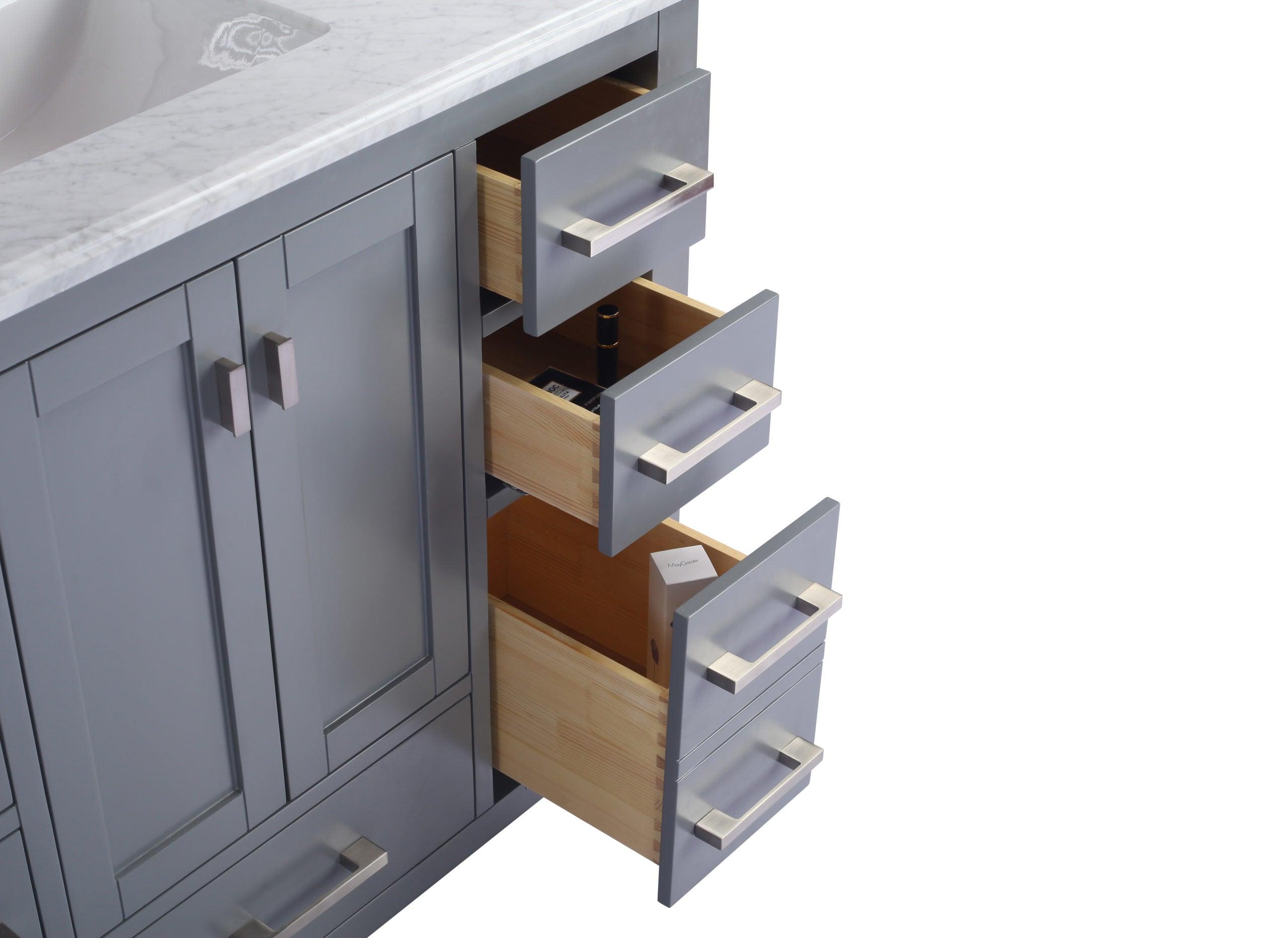 Laviva Wilson 313ANG-G Grey Bathroom Cabinet, 24", 30", 36", 42", 48"