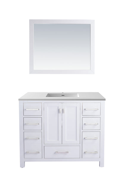 Wilson White Bath Vanity Matte White 313ANG-42W-MW 42"