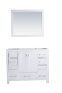 Laviva Wilson 313ANG-42W White Bathroom Cabinet, 42" set