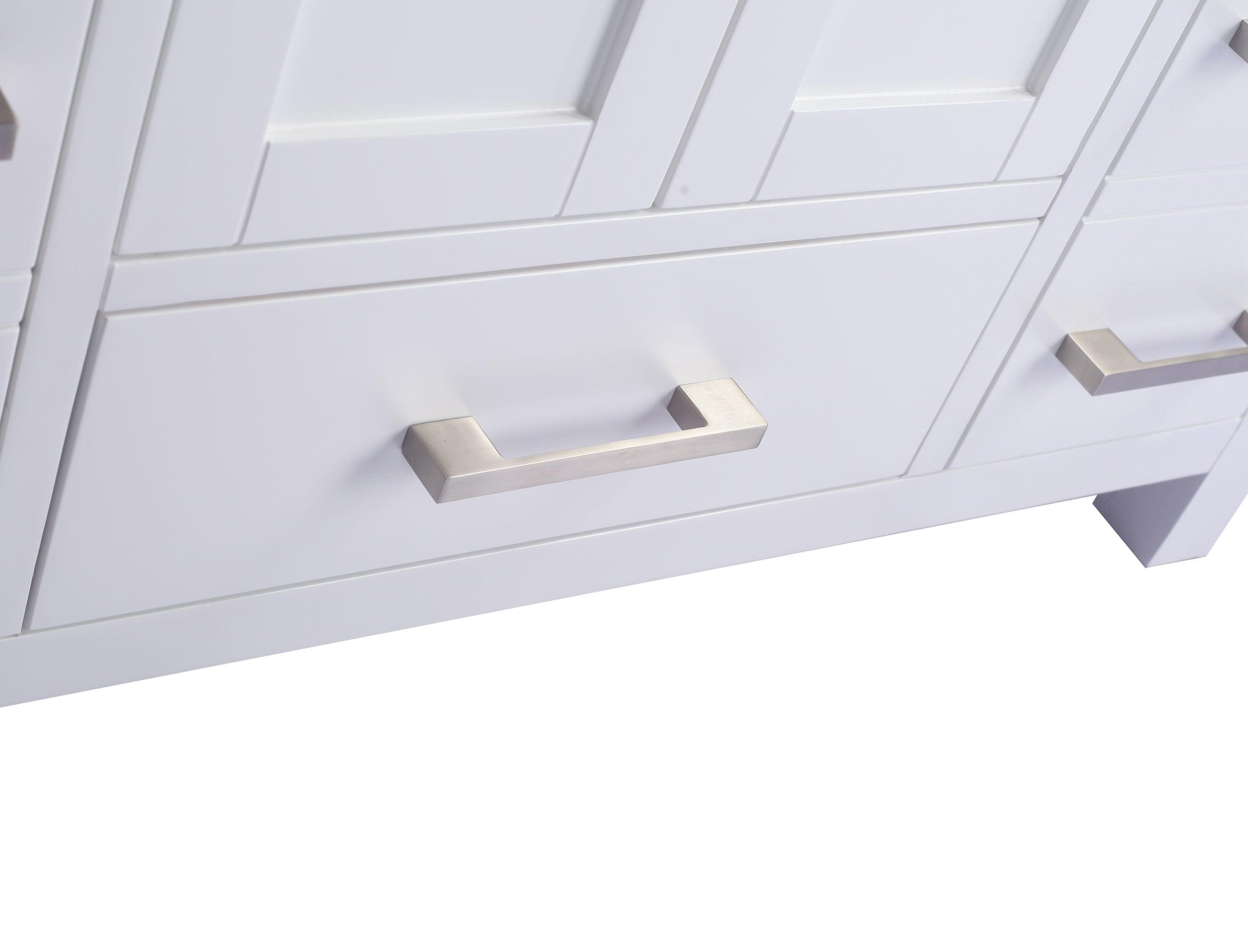 Laviva Wilson 313ANG-W White Bathroom Cabinet, 24", 30", 36", 42", 48"