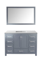 Load image into Gallery viewer, Wilson Grey Bath Vanity White Stone 48&quot; 313ANG-48G-MB 