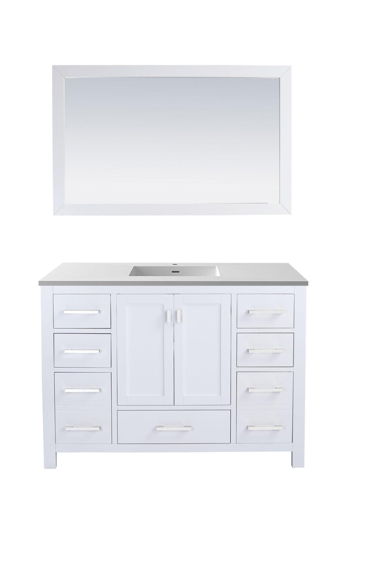 Wilson White Bath Vanity Matte White 313ANG-48W-MW 48"