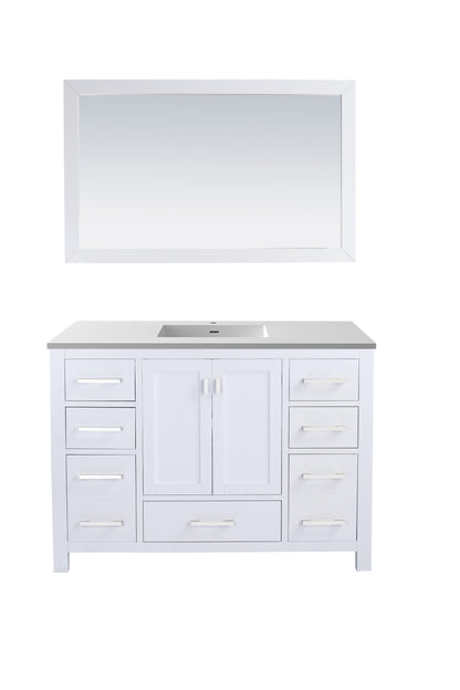 Wilson White Bath Vanity Matte White 313ANG-48W-MW 48"