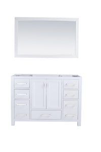 Laviva Wilson 313ANG-48W White Bathroom Cabinet, 48" set