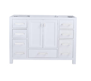 Laviva Wilson 313ANG-48W White Bathroom Cabinet, 48"
