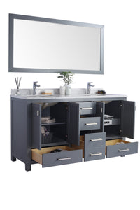 Laviva Wilson 313ANG-60G, 60" Grey Double Sink Bathroom Vanity Set