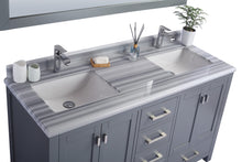 Load image into Gallery viewer, Laviva Wilson 313ANG-60G, 60&quot; Grey Double Sink Bathroom Vanity Set