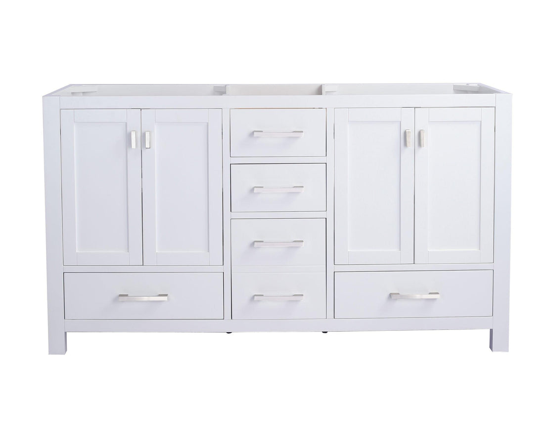 Laviva Wilson 313ANG-60G, Double Sink 60" Bath Cabinet, Grey
