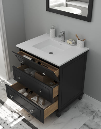 Laviva Luna 30" Espresso Bathroom Vanity Set