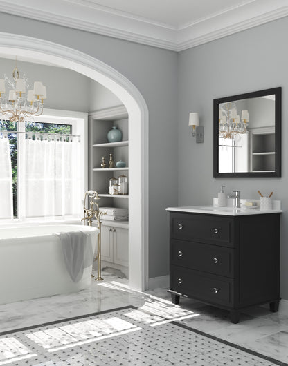 Laviva Luna 30" Espresso Bathroom Vanity Set