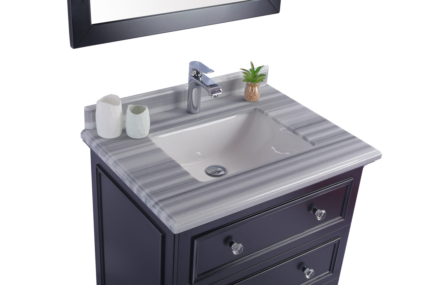 Laviva Luna 30" Espresso Bathroom Vanity Set