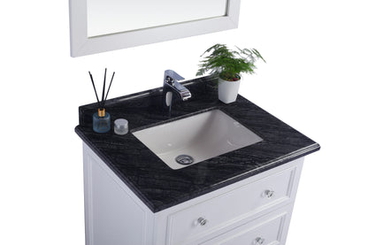 Laviva Luna 30" White Bathroom Vanity Set