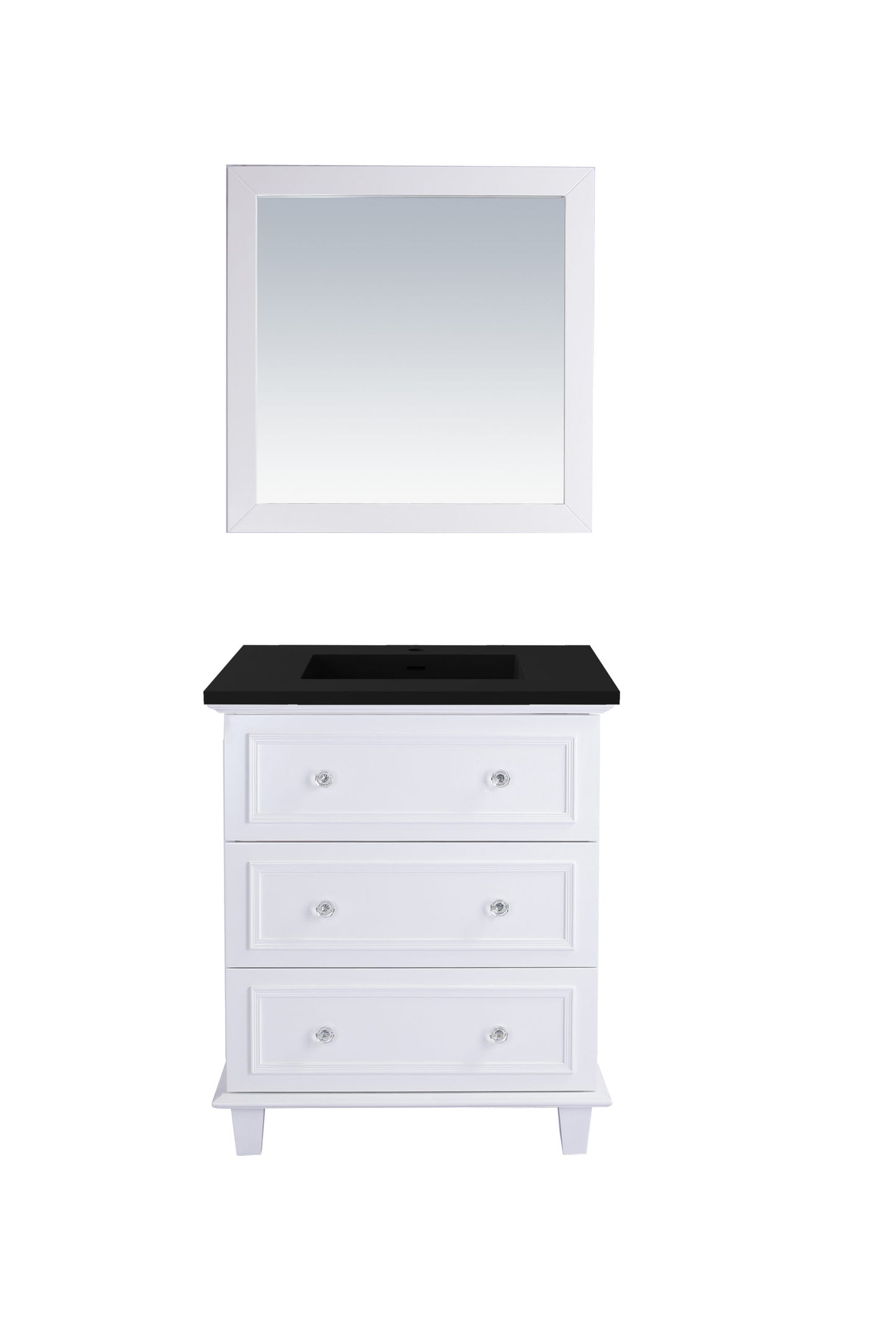 Laviva Luna 30" White Bathroom Vanity Set