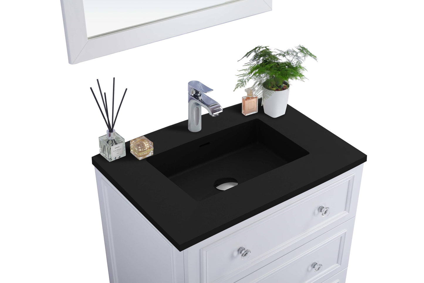 Laviva Luna 30" White Bathroom Vanity Set