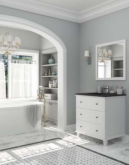 Laviva Luna 30" White Bathroom Vanity Set