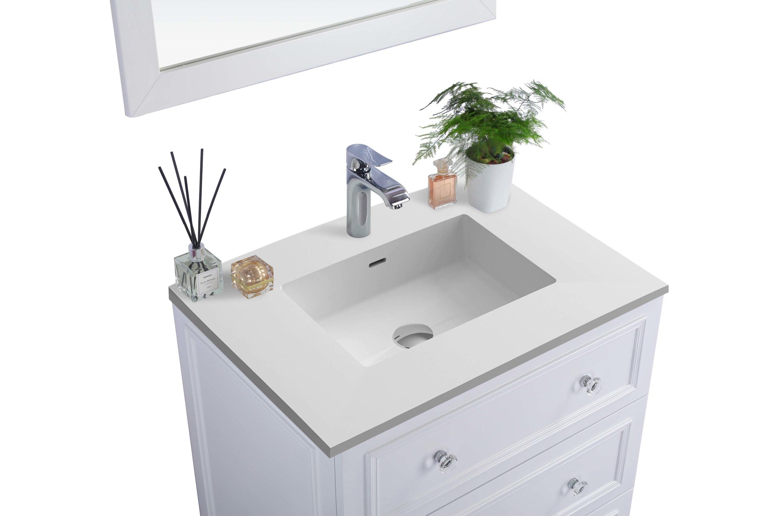 Laviva Luna 30" White Bathroom Vanity Set
