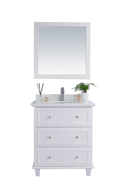 Laviva Luna 30" White Bathroom Vanity Set