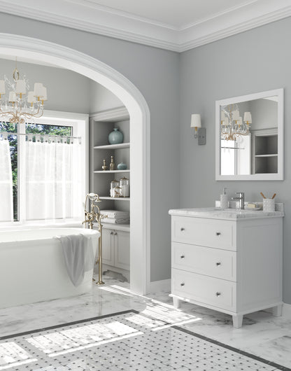 Laviva Luna 30" White Bathroom Vanity Set