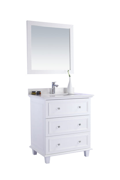 Laviva Luna 30" White Bathroom Vanity Set