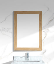 Load image into Gallery viewer, Sterling 24&quot; 313FF-2430CO Framed Rect California White Oak Mirror 2