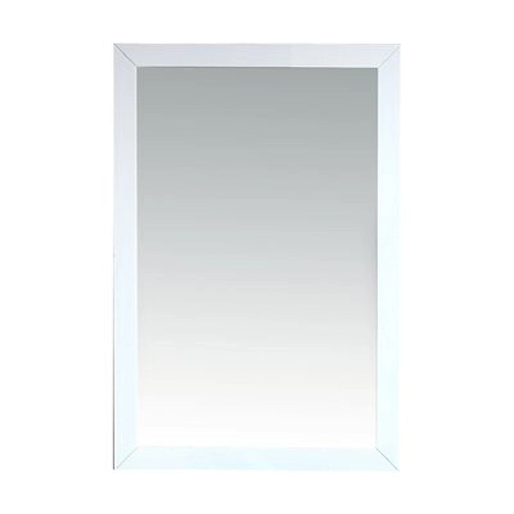 Sterling 24" 313FF-2430W Framed Rectangular White Mirror