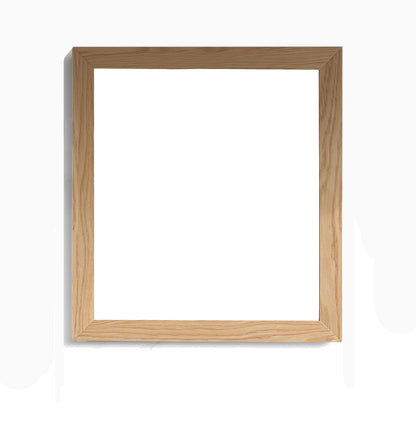 Sterling 30" 313FF-3030CO Framed Square California White Oak Mirror