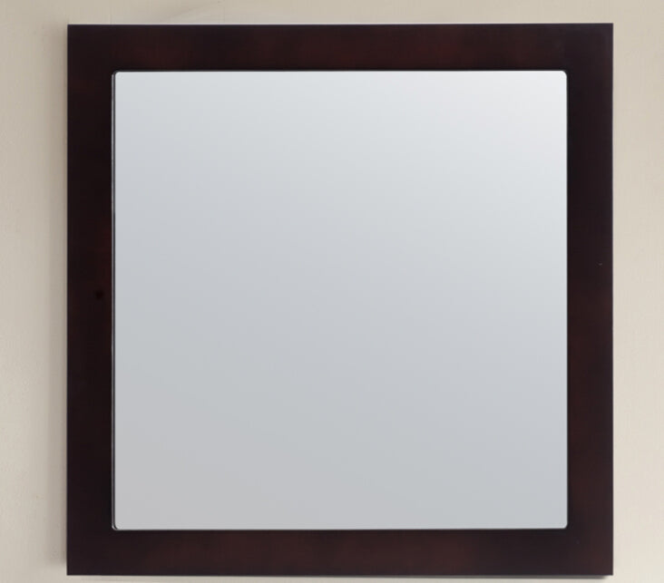 Sterling 30" 313FF-3030E Framed Square Espresso Mirror 1