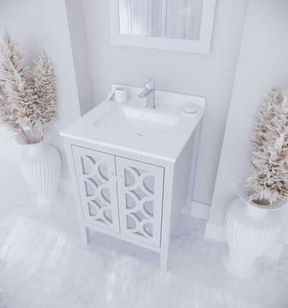 Laviva Mediterraneo 24" White Bathroom Vanity Set