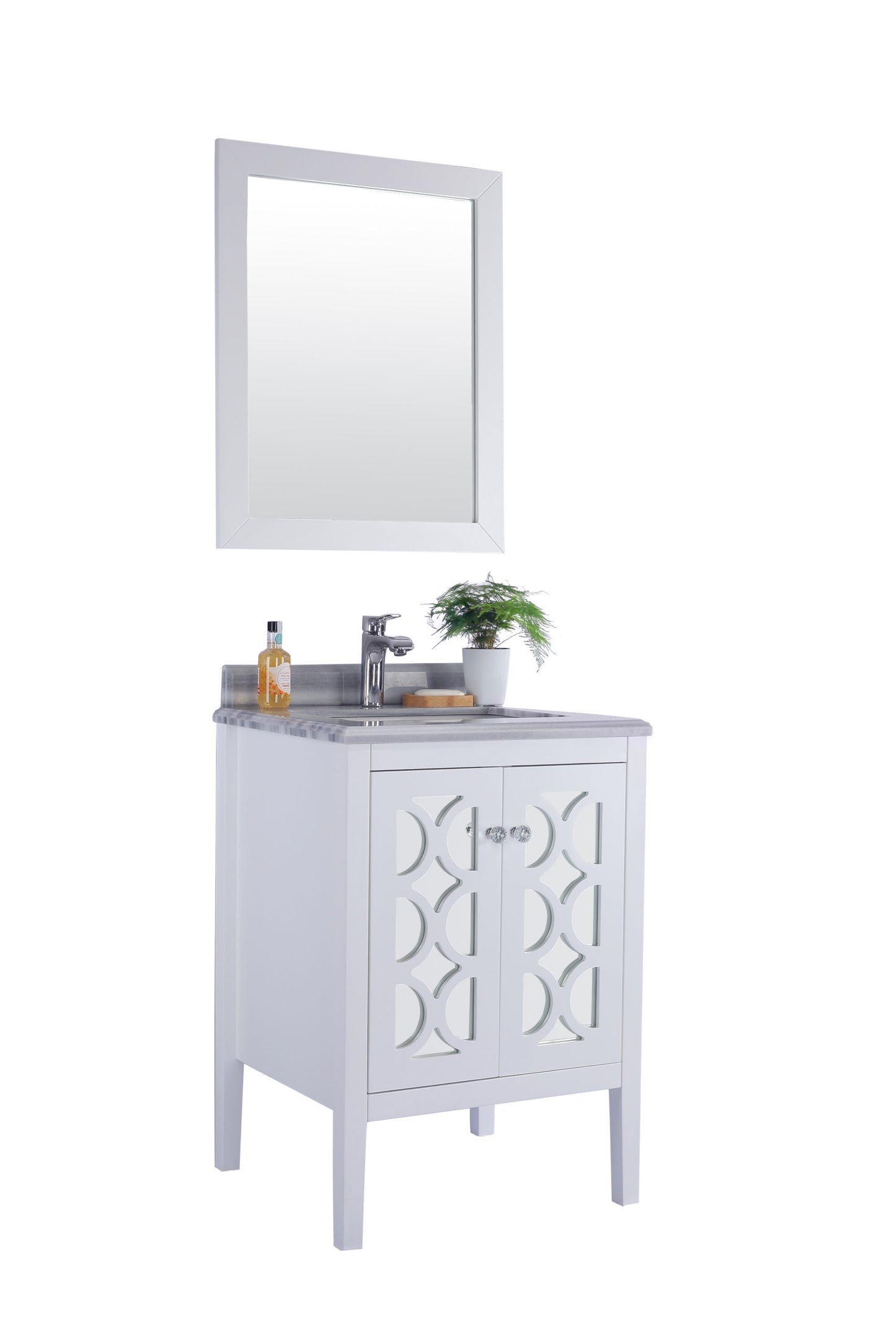 Laviva Mediterraneo 24" White Bathroom Vanity Set