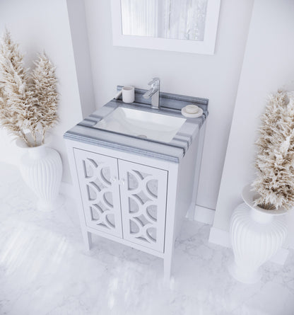 Laviva Mediterraneo 24" White Bathroom Vanity Set