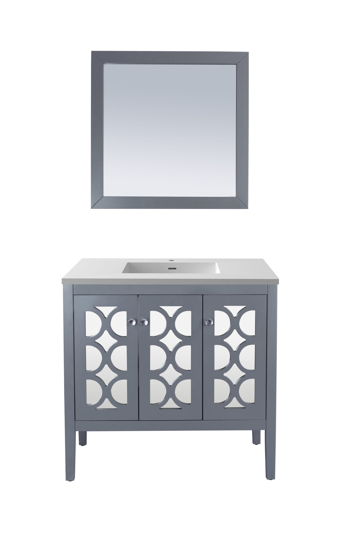 Laviva Mediterraneo 36" Grey Bathroom Vanity Set