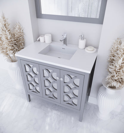 Laviva Mediterraneo 36" Grey Bathroom Vanity Set