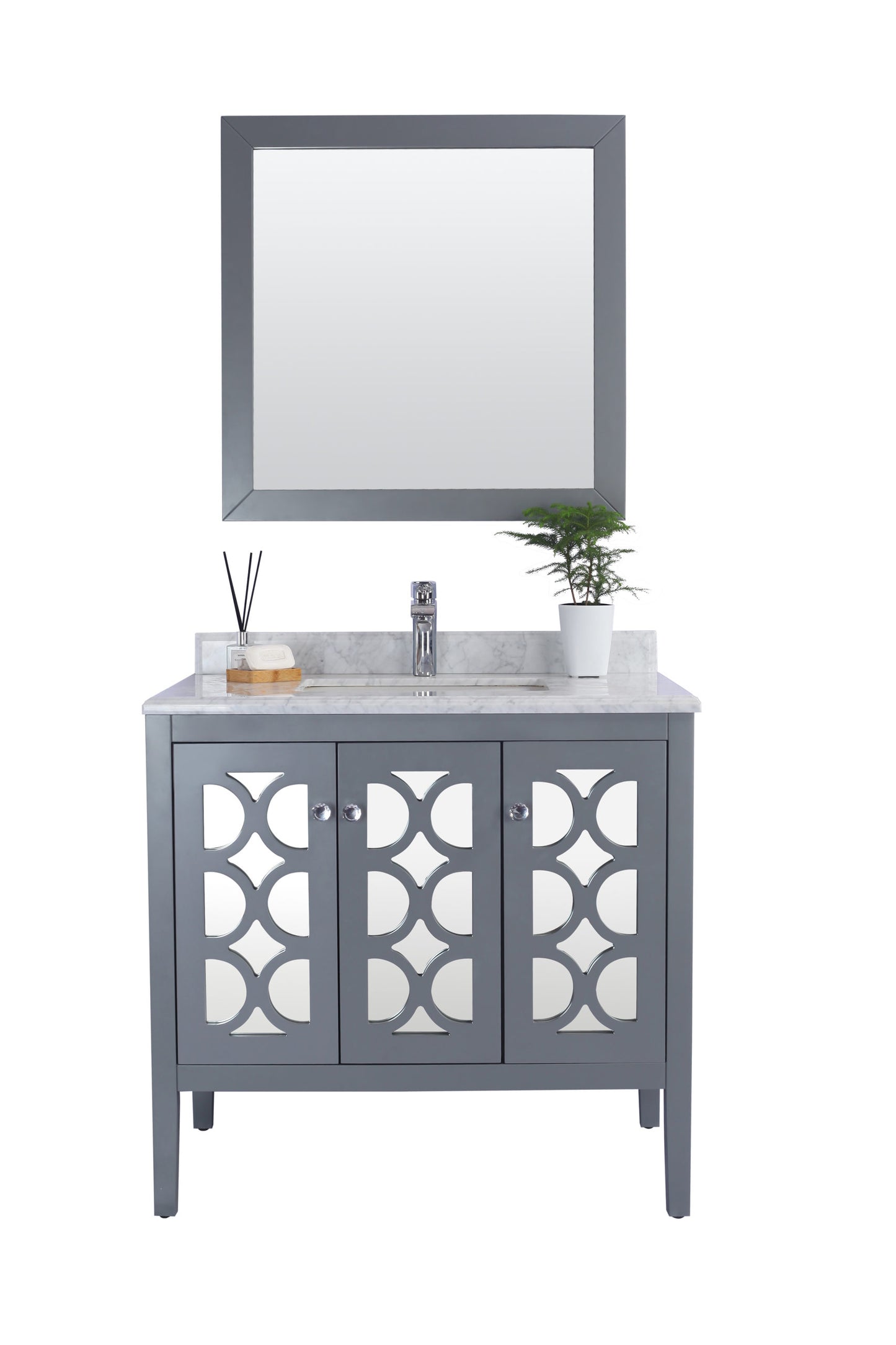 Laviva Mediterraneo 36" Grey Bathroom Vanity Set