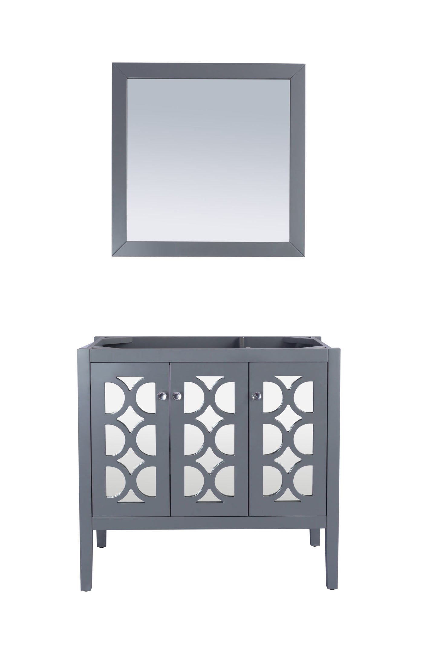 Laviva Mediterraneo Grey Bathroom Cabinet in Sizes 24" or 36"