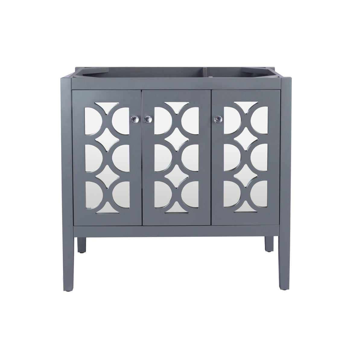 Laviva Mediterraneo 36" Grey Bathroom Cabinet - 313MKSH-36G