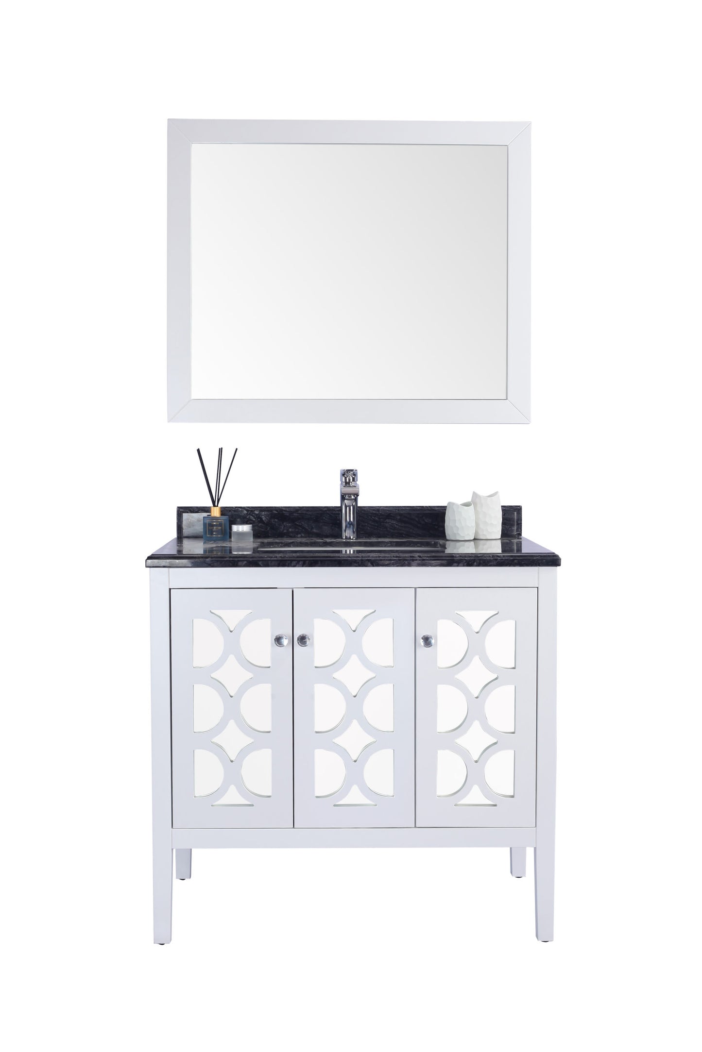 Laviva Mediterraneo 36" White Bathroom Vanity Set