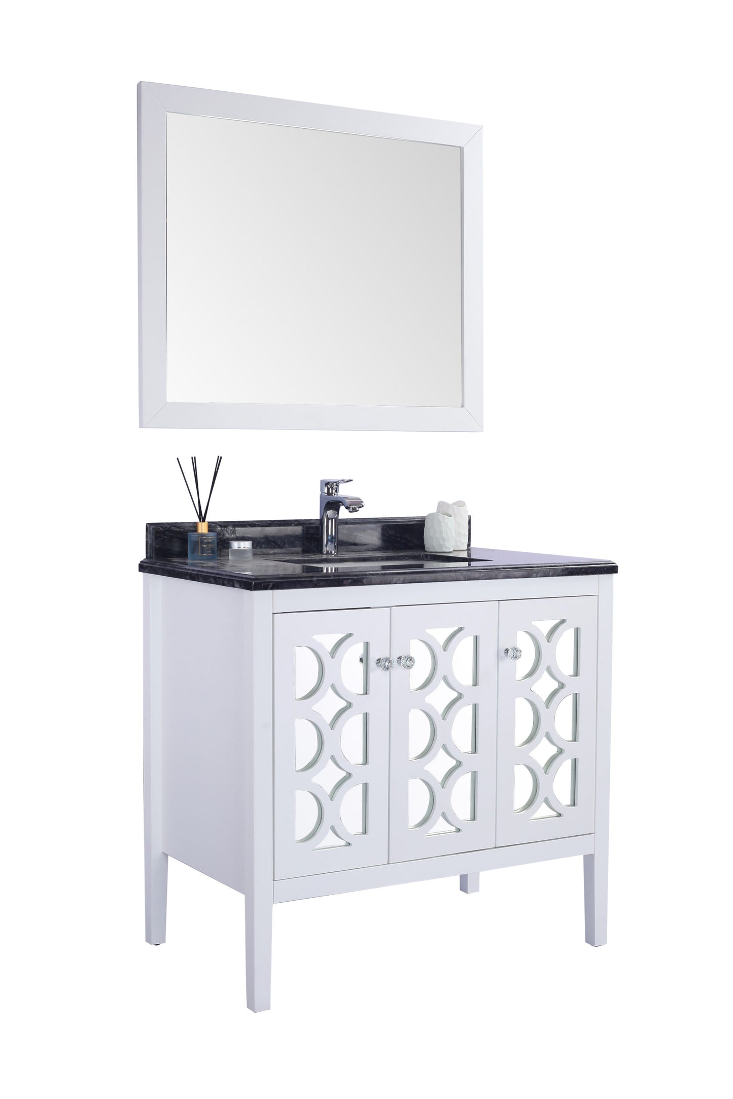 Laviva Mediterraneo 36" White Bathroom Vanity Set