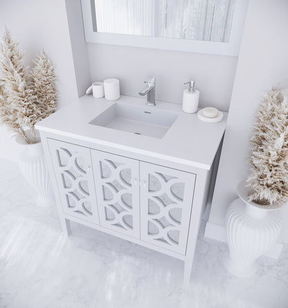 Laviva Mediterraneo 36" White Bathroom Vanity Set