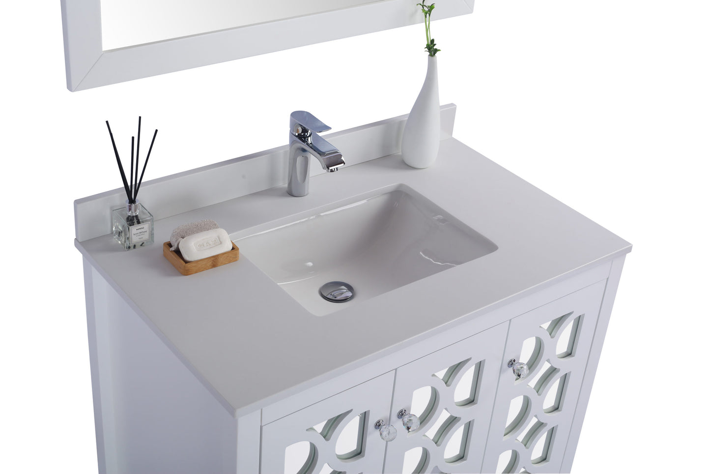 Laviva Mediterraneo 36" White Bathroom Vanity Set