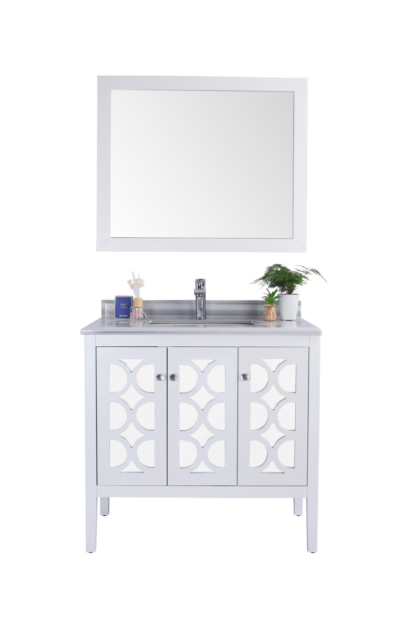 Laviva Mediterraneo 36" White Bathroom Vanity Set