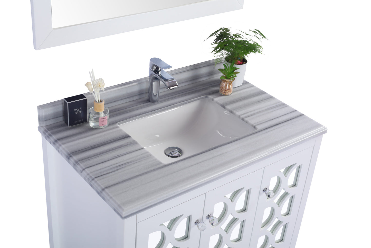 Laviva Mediterraneo 36" White Bathroom Vanity Set