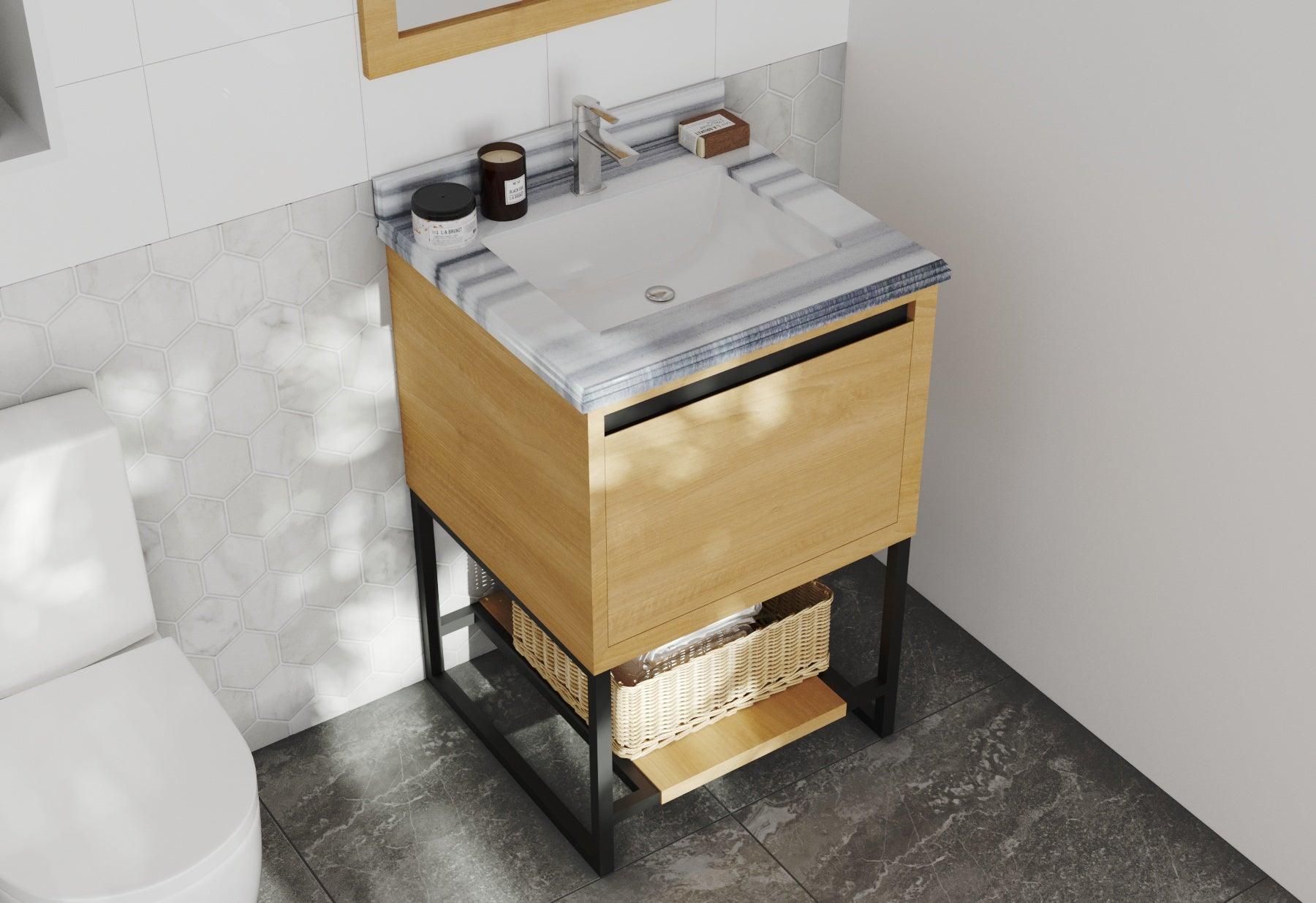 Laviva Alto California White Oak Bathroom Vanity Set in Sizes 24", 30" or 36"