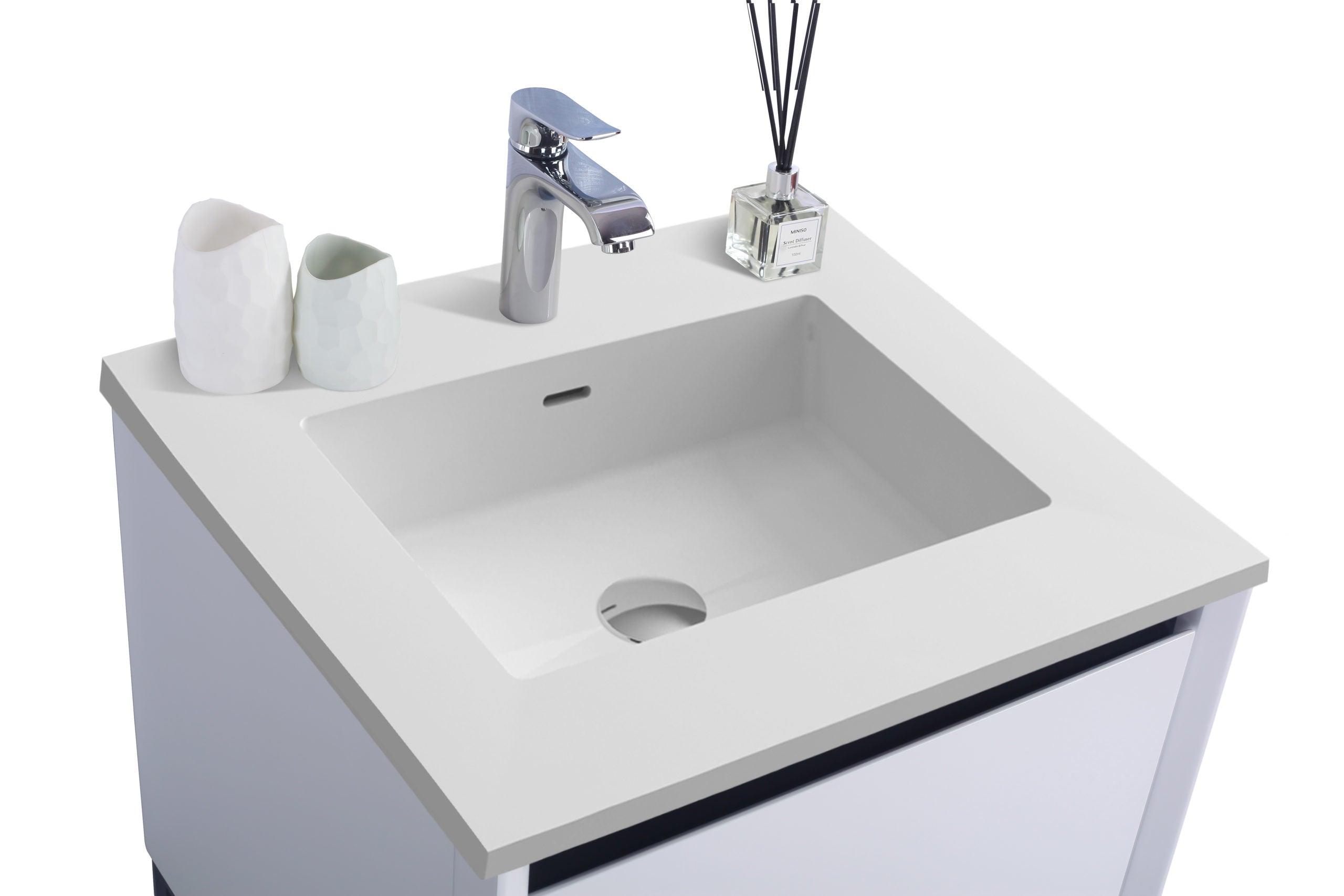 Laviva Alto White Bathroom Vanity Set in Sizes 24", 30" or 36"