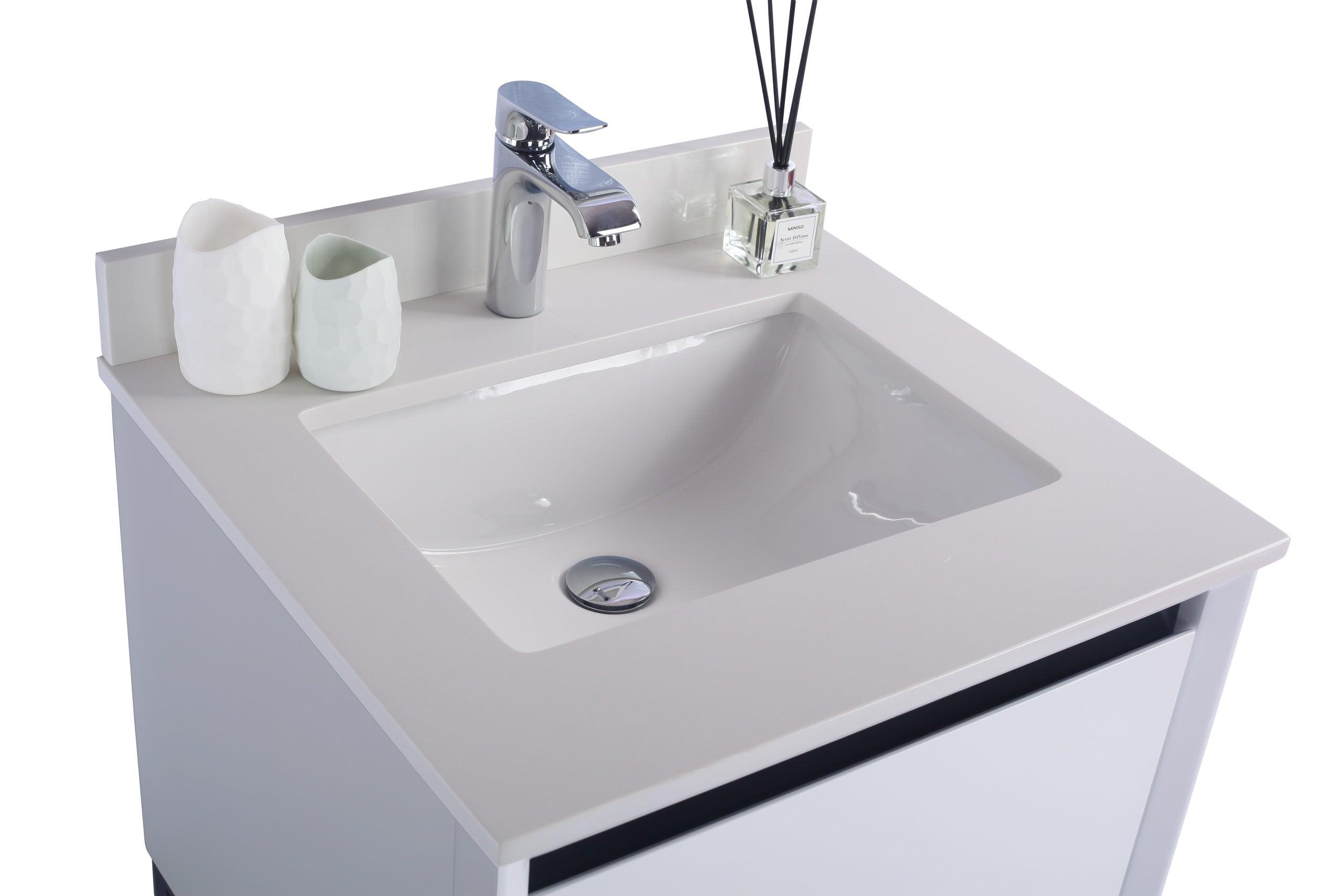 Laviva Alto White Bathroom Vanity Set in Sizes 24", 30" or 36"