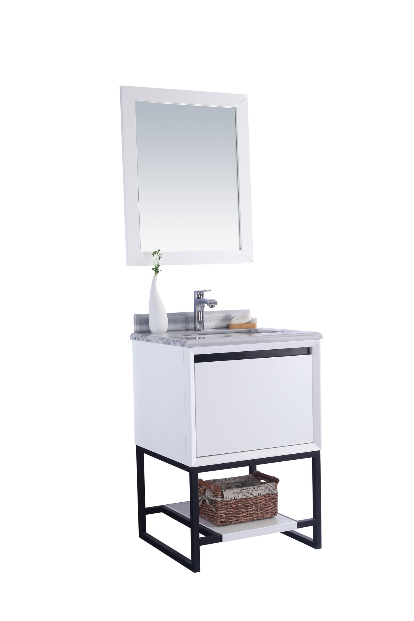 Laviva Alto White Bathroom Vanity Set in Sizes 24", 30" or 36"