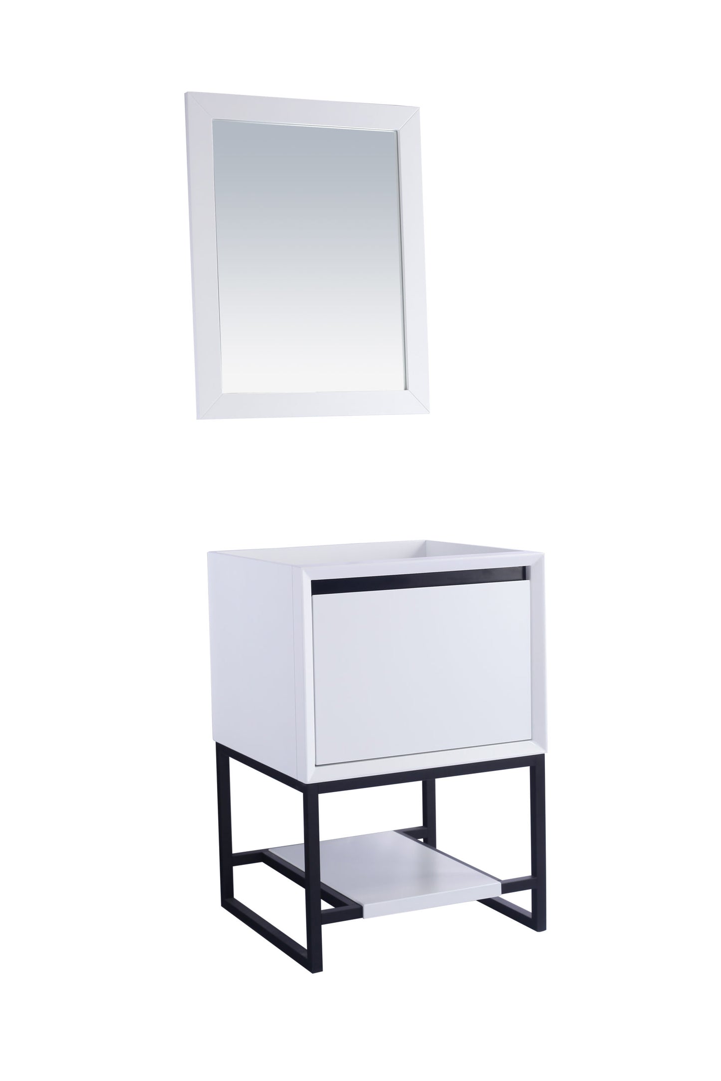 Laviva Alto White Bathroom Vanity Cabinet Set in Sizes 24", 30" or 36"