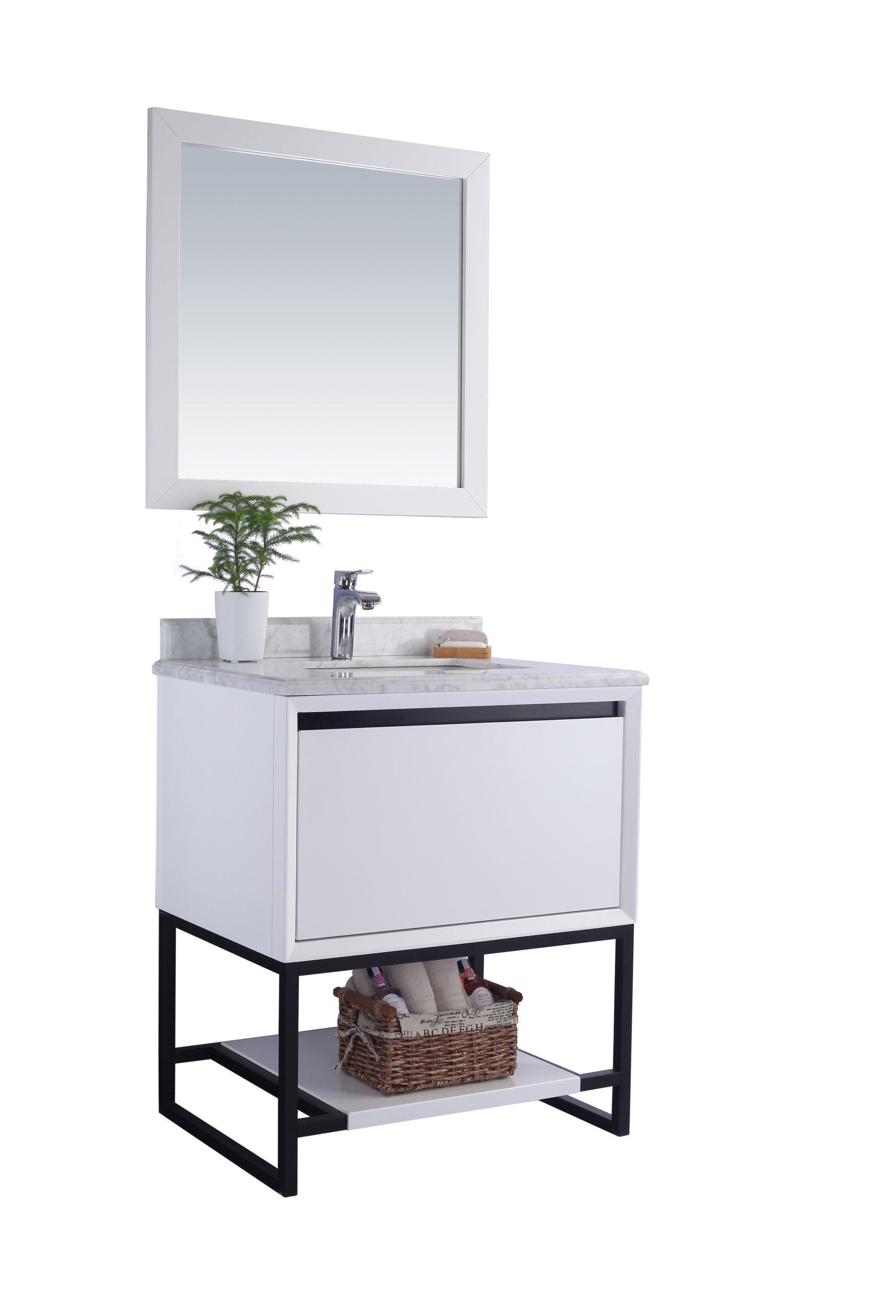 Laviva Alto White Bathroom Vanity Set in Sizes 24", 30" or 36"